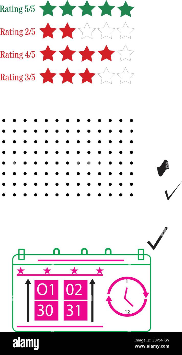 Évaluation des avis des clients définie en orange et vert pour les commentaires IU rouge et vert pour les avis sur les produits Illustration de Vecteur Évaluation des avis des clients définie en orange et vert pour les commentaires IU rouge et vert pour les avis sur les produits Illustration de Vecteur