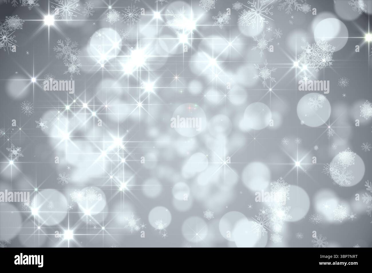 Design lumineux scintillant sur gris Banque D'Images