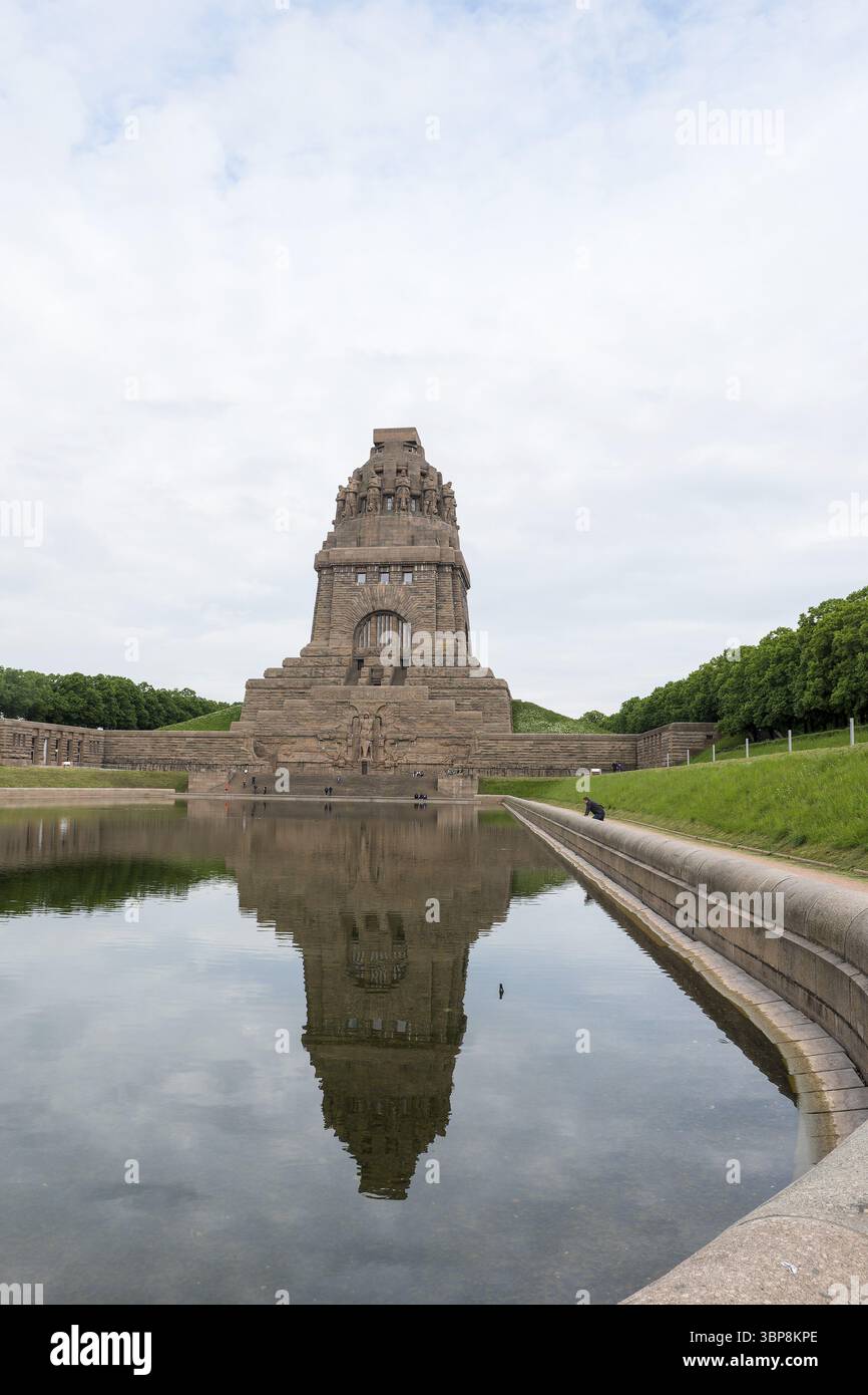 Monument à la bataille des Nations à Leipzig. Voelkerschlachtdenkmal à Leipzig Banque D'Images