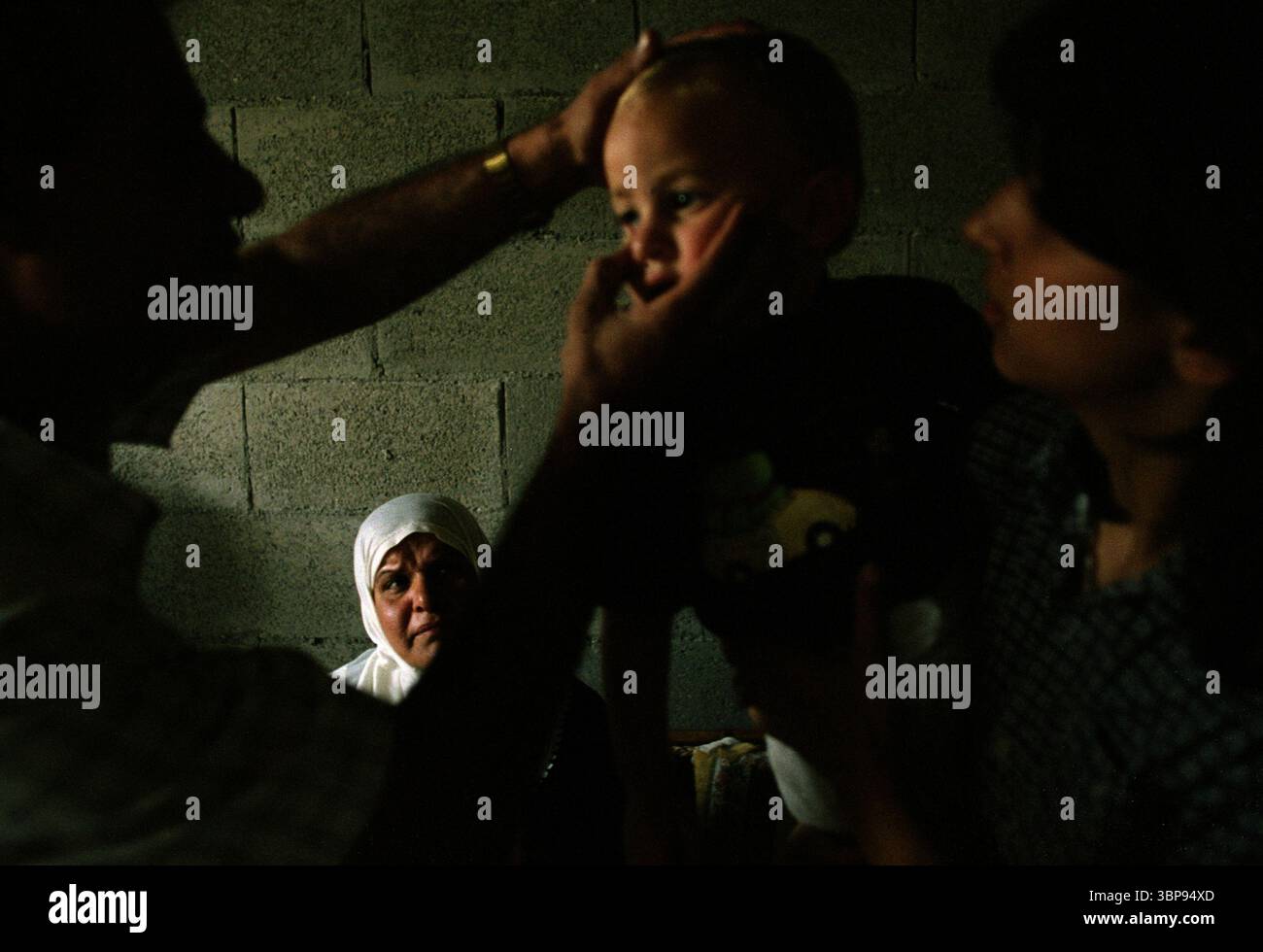 Visite du médecin de la maison occupée Banque D'Images
