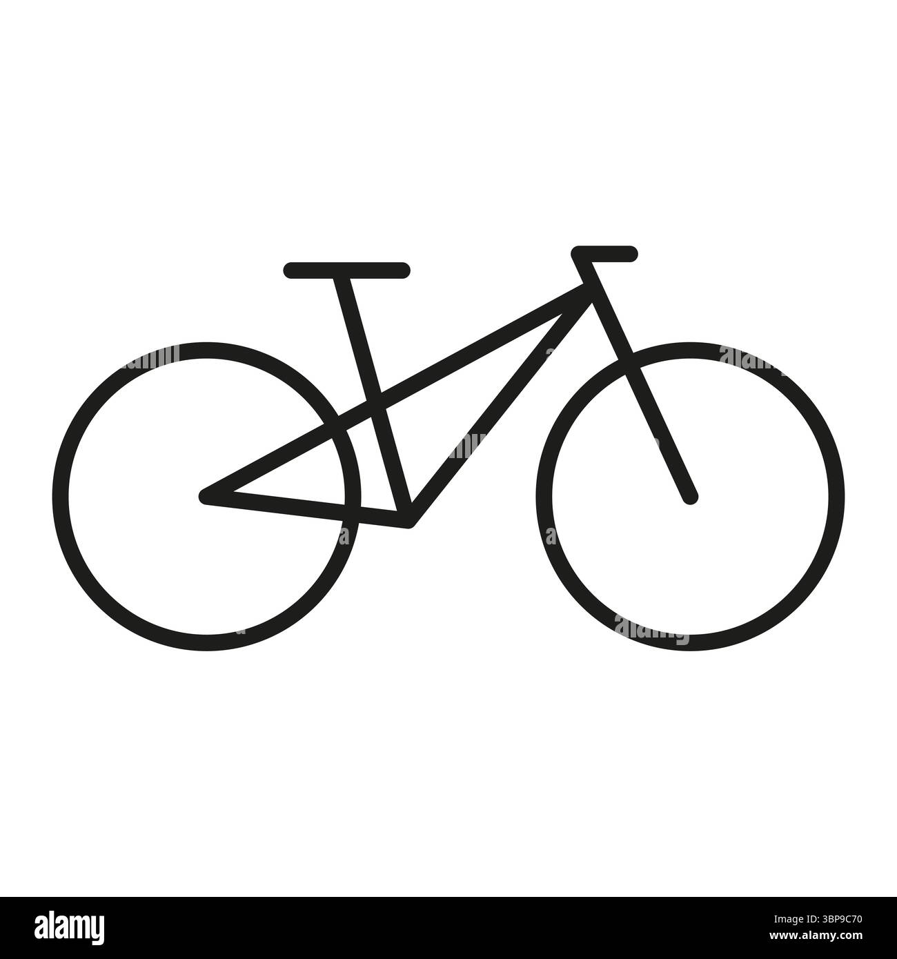 Icône de vélo. Modèle de logo sur fond blanc. Illustration vectorielle. Illustration de Vecteur