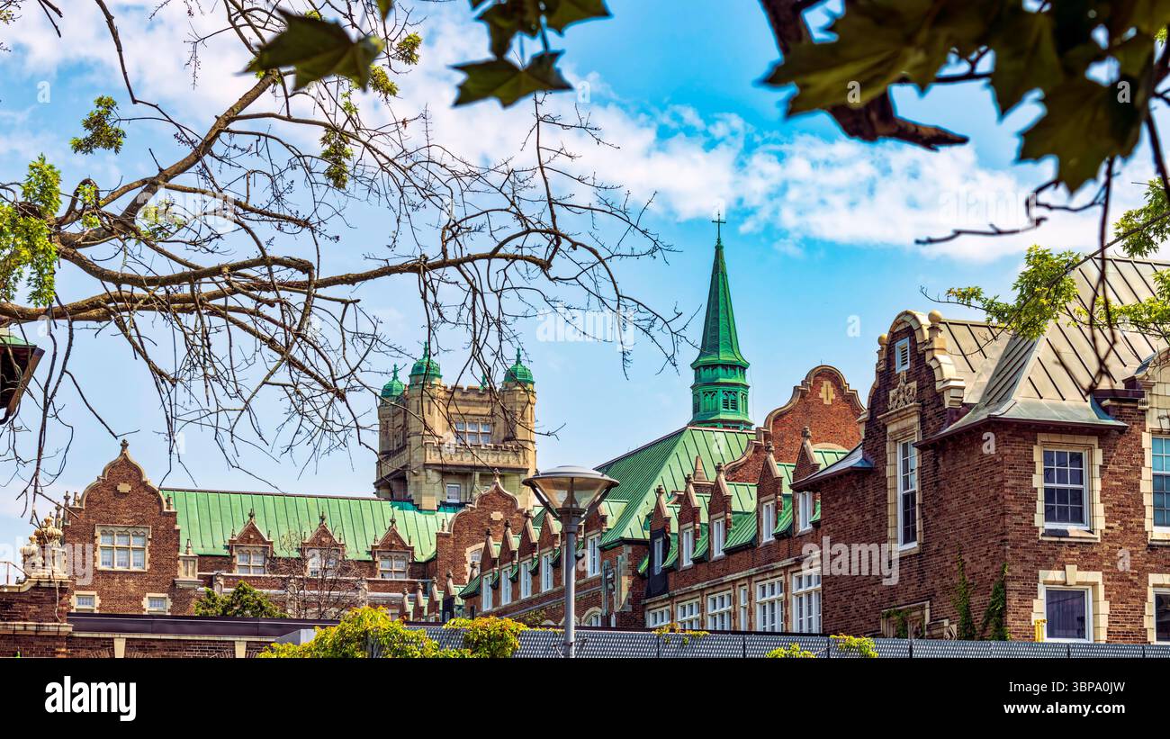 Vue sur le toit - Université Concordia - Campus Loyola Banque D'Images