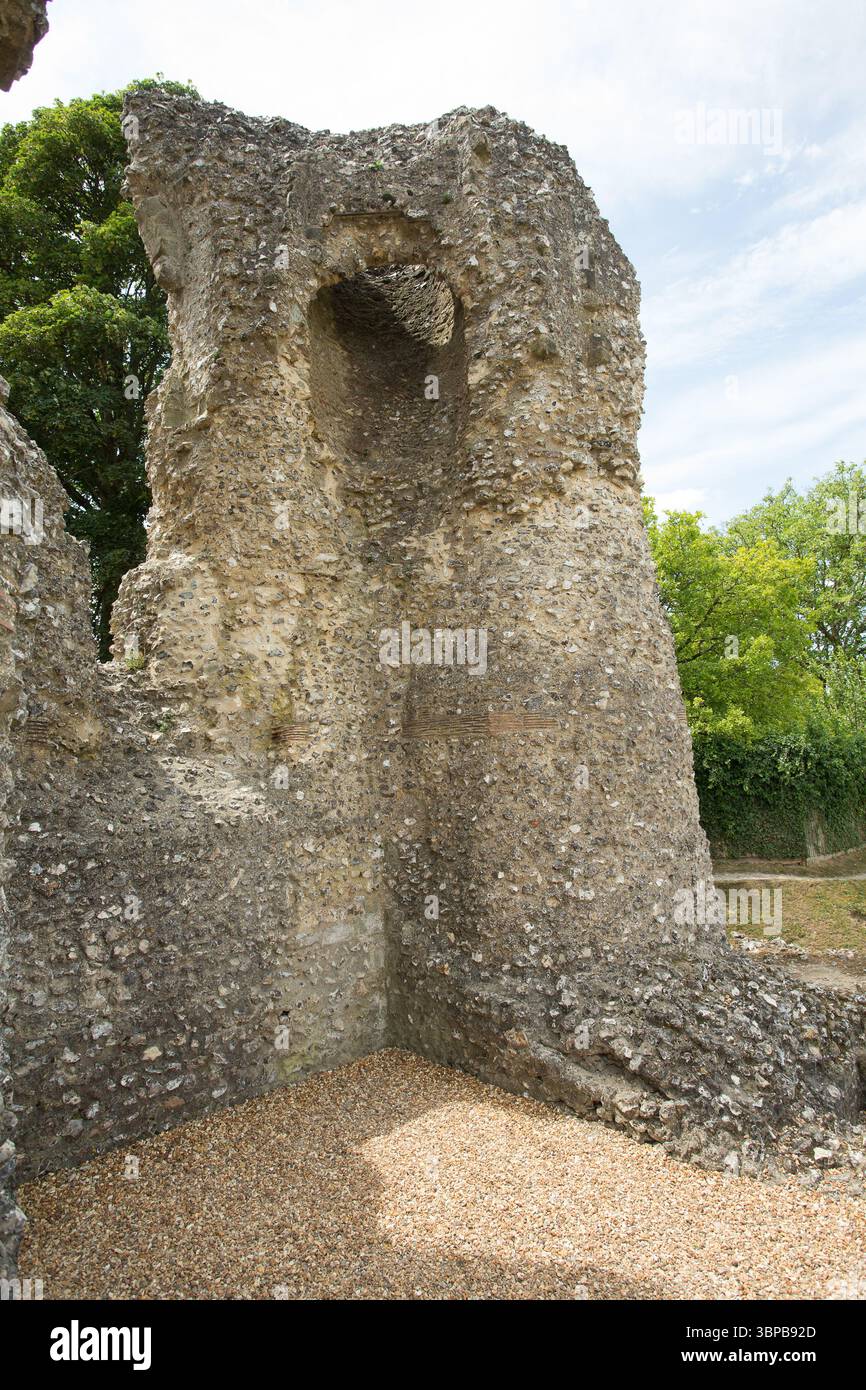 Château de Ludgershall résidence royale fortifiée en ruines du XIIe siècle à Ludgershall dans le Wiltshire Banque D'Images