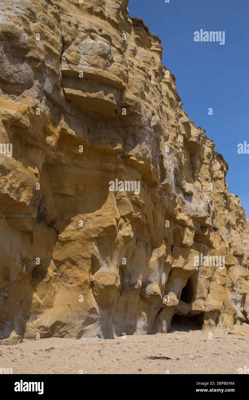 Parois rocheuses côtières jurassiques Banque D'Images