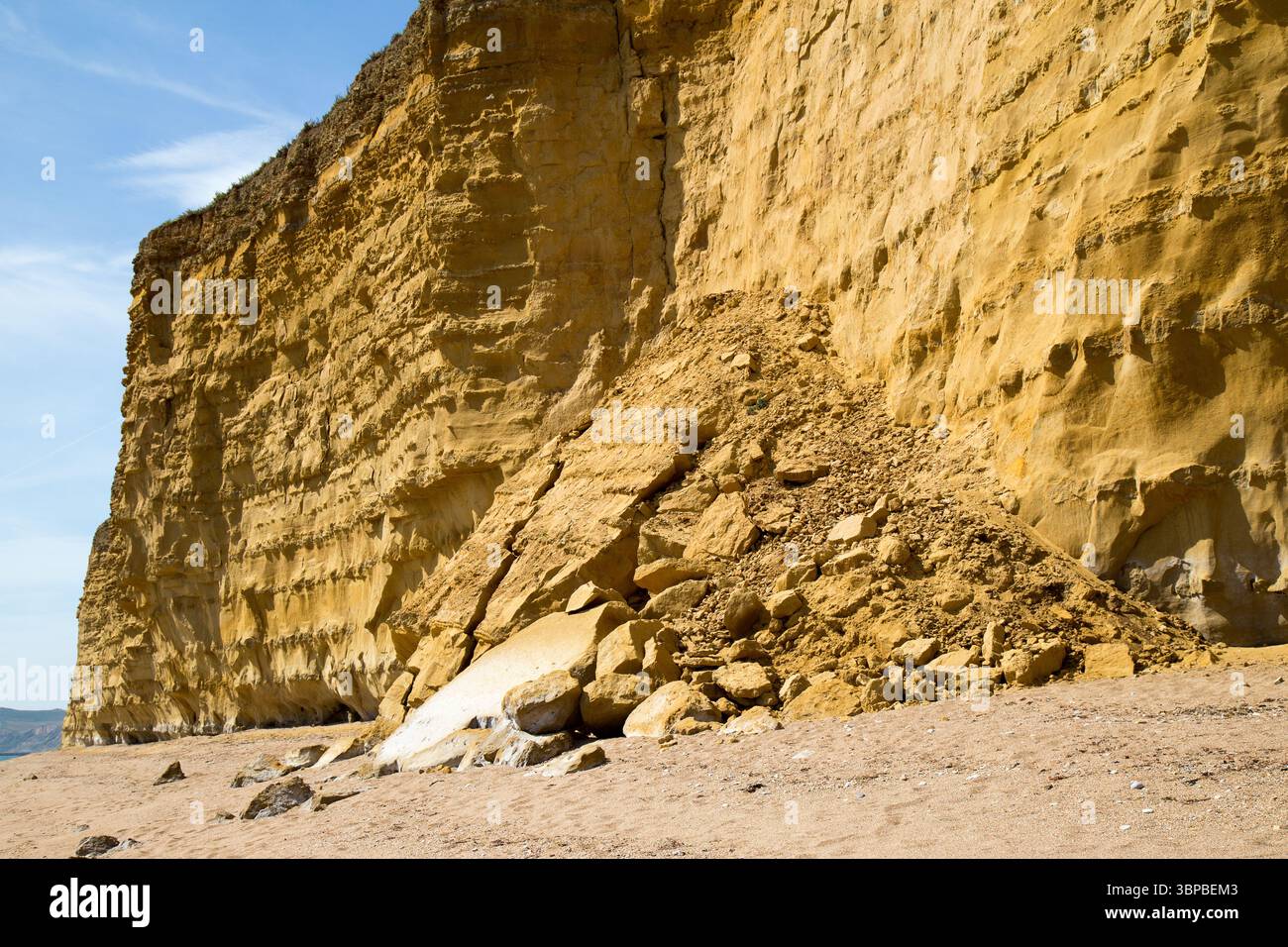 Parois rocheuses côtières jurassiques Banque D'Images