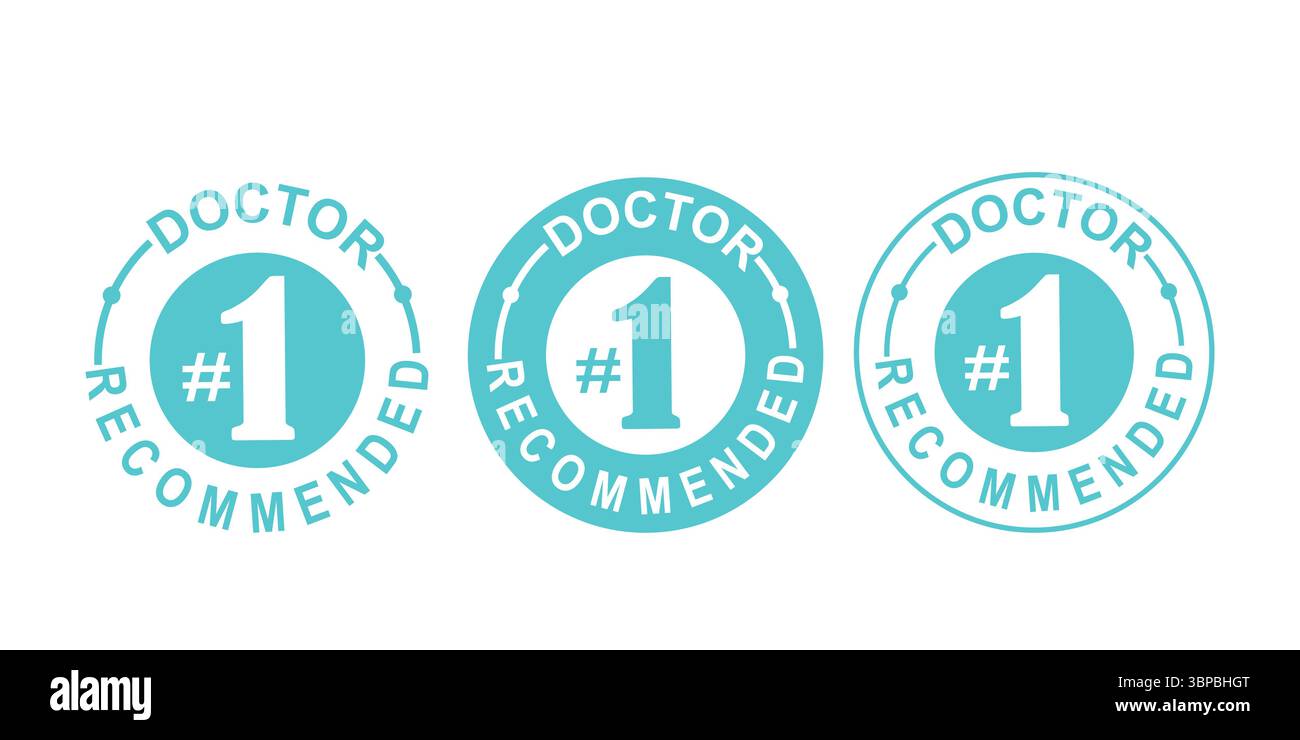 Sceau de certification Bold Doctor recommandé n°1 Illustration de Vecteur