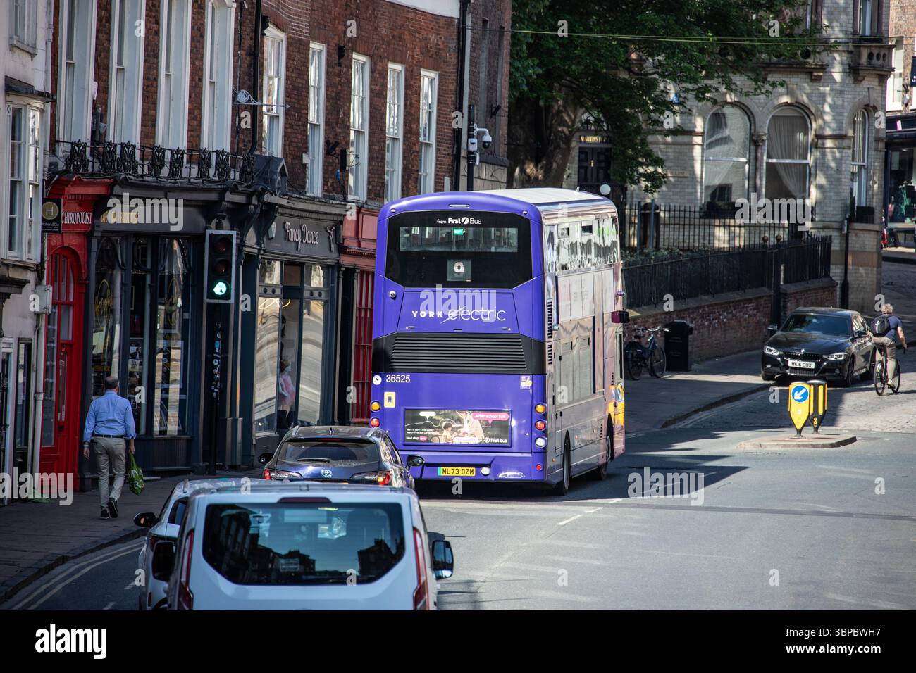 York Electric, bus électrique zéro émission à York, Royaume-Uni Banque D'Images