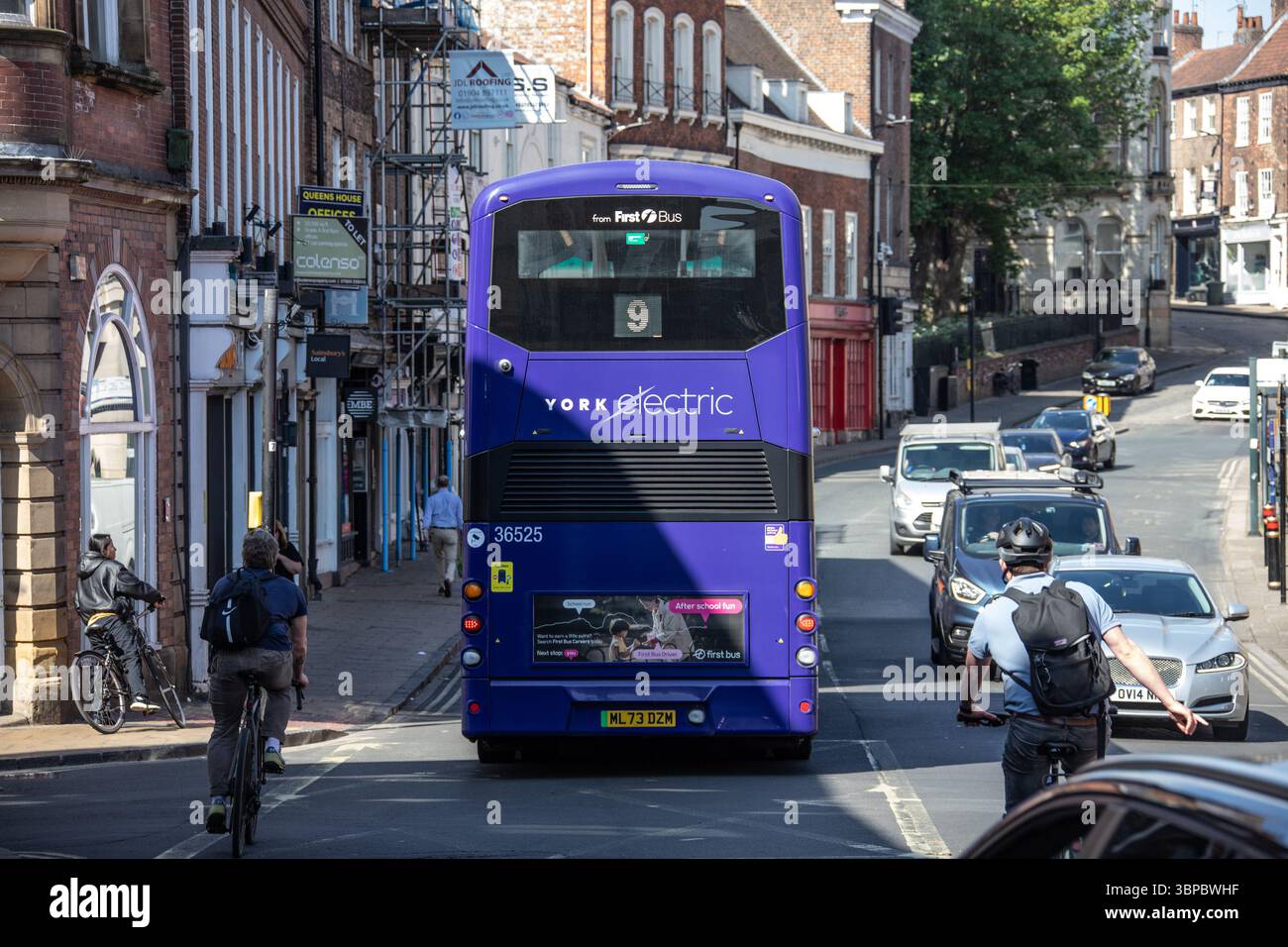 York Electric, bus électrique zéro émission à York, Royaume-Uni Banque D'Images