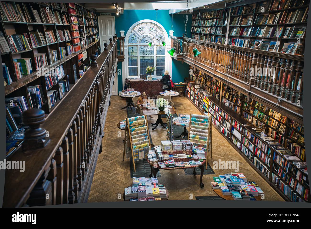 Intérieur de Daunt Books Marylebone , Londres Royaume-Uni Banque D'Images