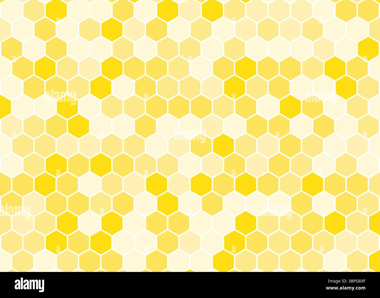 Modèle jaune en nid d'abeilles avec répétitions de formes hexagonales représentant la structure naturelle cire d'abeille géométrie organique environnement de conception nature écologique bg Illustration de Vecteur