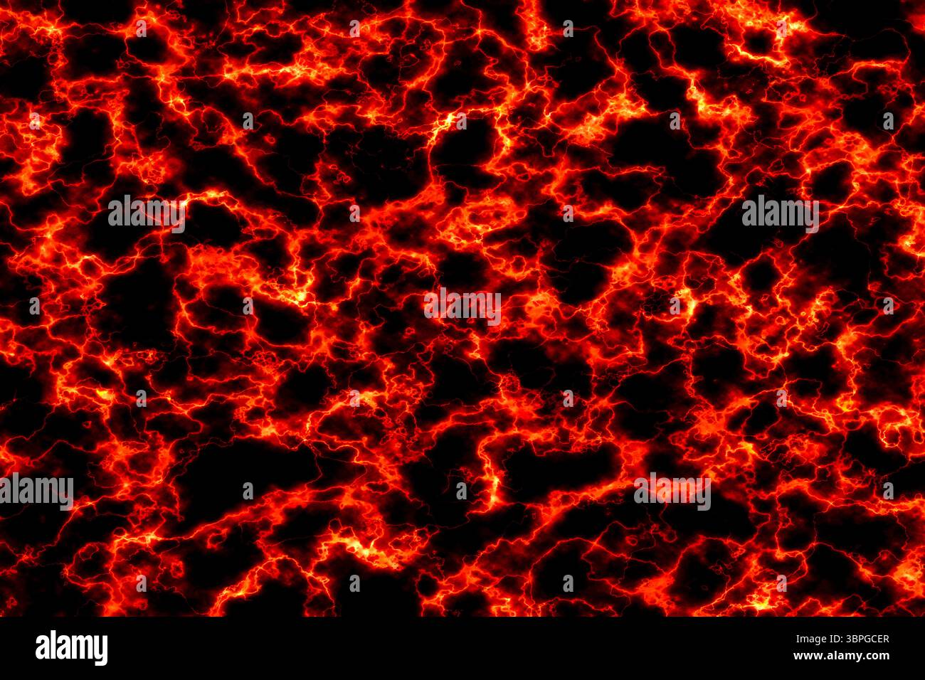 texture de ligne minérale de feu de boulon de lueur sur le fond intérieur de luxe en marbre foncé Banque D'Images