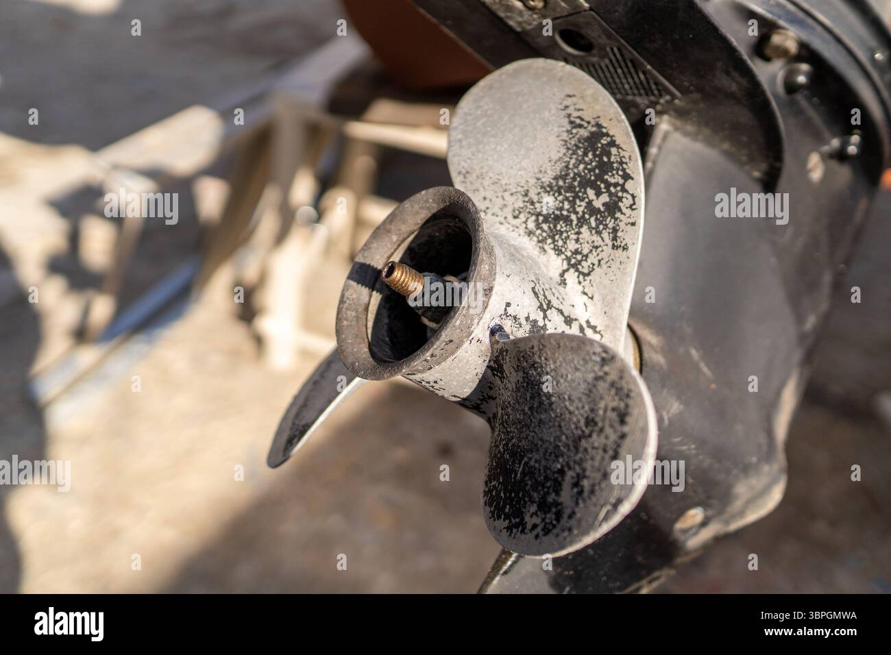 Hélices de moteur hors-bord Banque D'Images