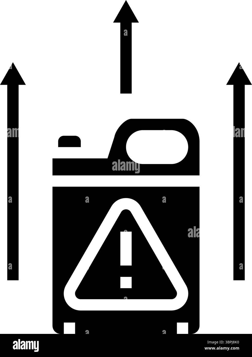 utilisation excessive de pesticides illustration vectorielle d'icône de glyphe Illustration de Vecteur