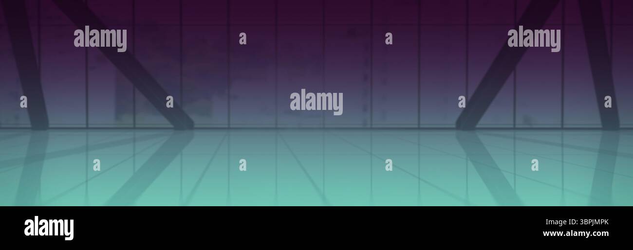 Paysage urbain depuis l'intérieur du bâtiment Banque D'Images