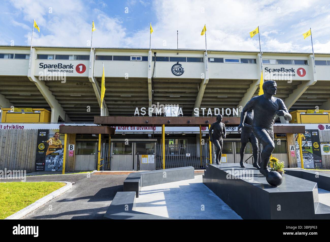 Bodo, Norvège - 07.30.2024 : Aspmyra Stadion, le stade de Bodo Glimt, un club norvégien de football à Bodo, Norvège, qui joue actuellement à Elitese Banque D'Images