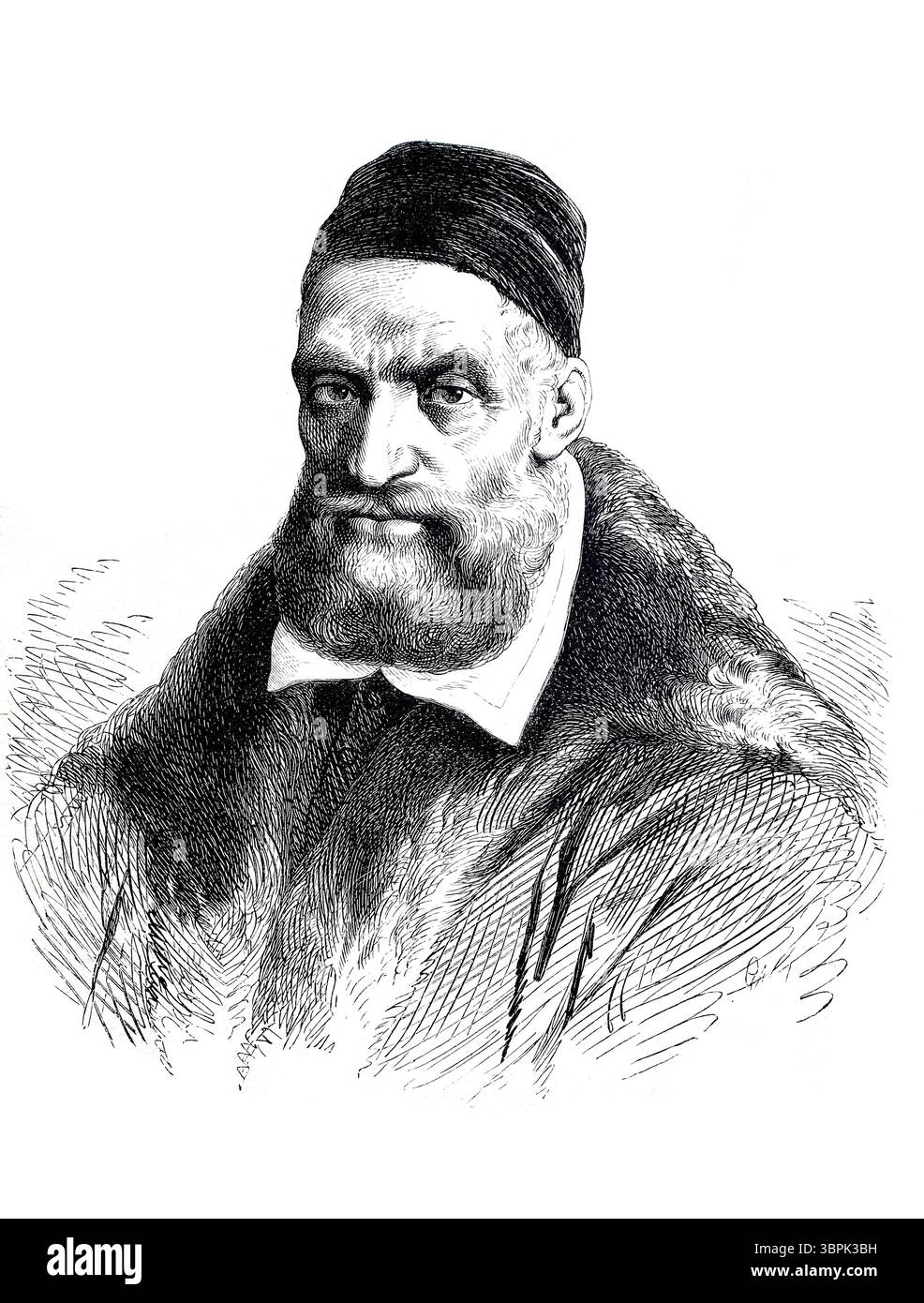 Jacopo Palma (né vers 1480 à Serina Alta, mort le 30 juillet 1528 à Venise), souvent appelé Jacopo Palma il Vecchio, est un peintre de haute-Italie de l'école vénitienne. Reproduction historique, restaurée numériquement, d'un original du XIXe siècle. Banque D'Images