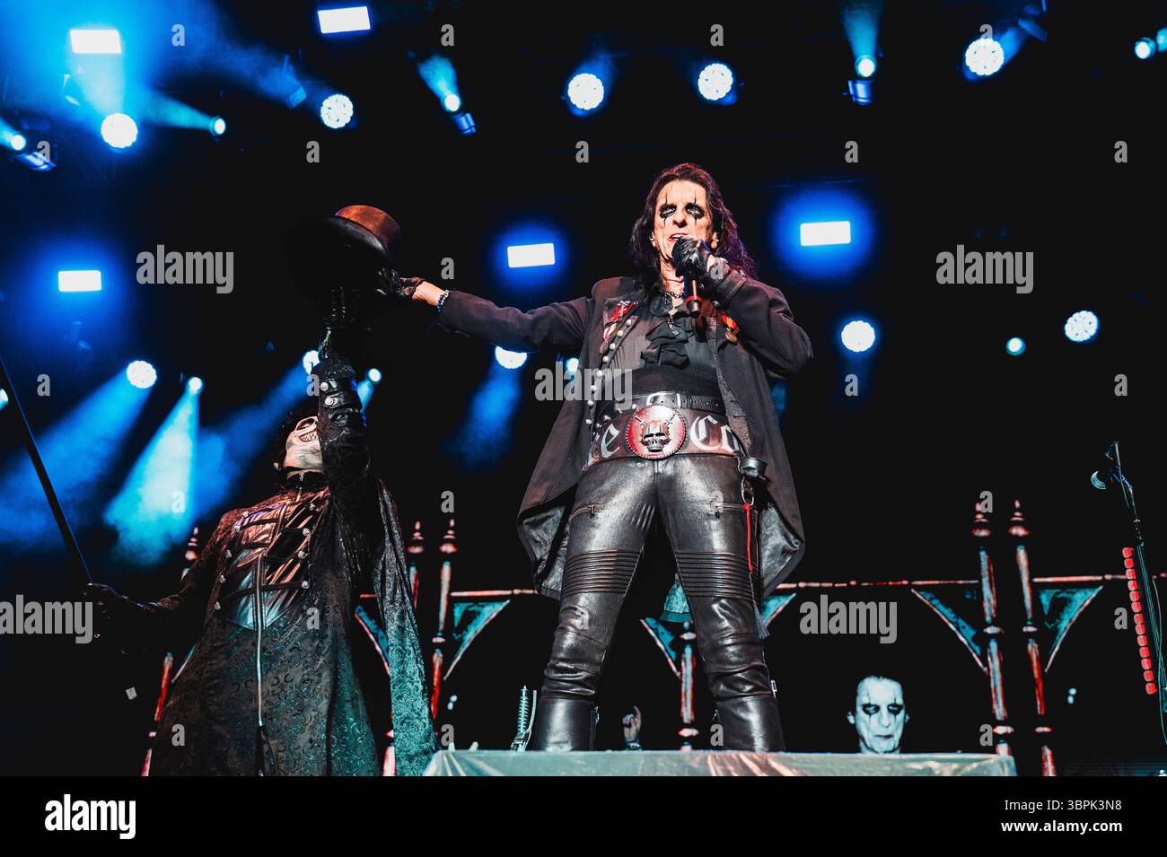 Alice Cooper se produit au Sequoie Music Park, Bologne, 2025 Banque D'Images