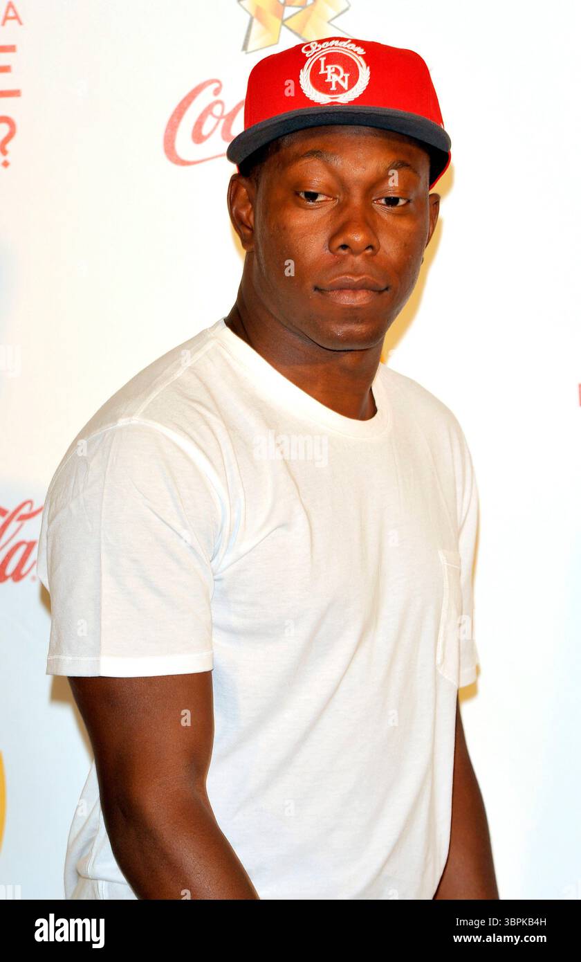 Dizzee Rascal 2012 Coca cola londres 2012 relais de la flamme olympique photocall Banque ...