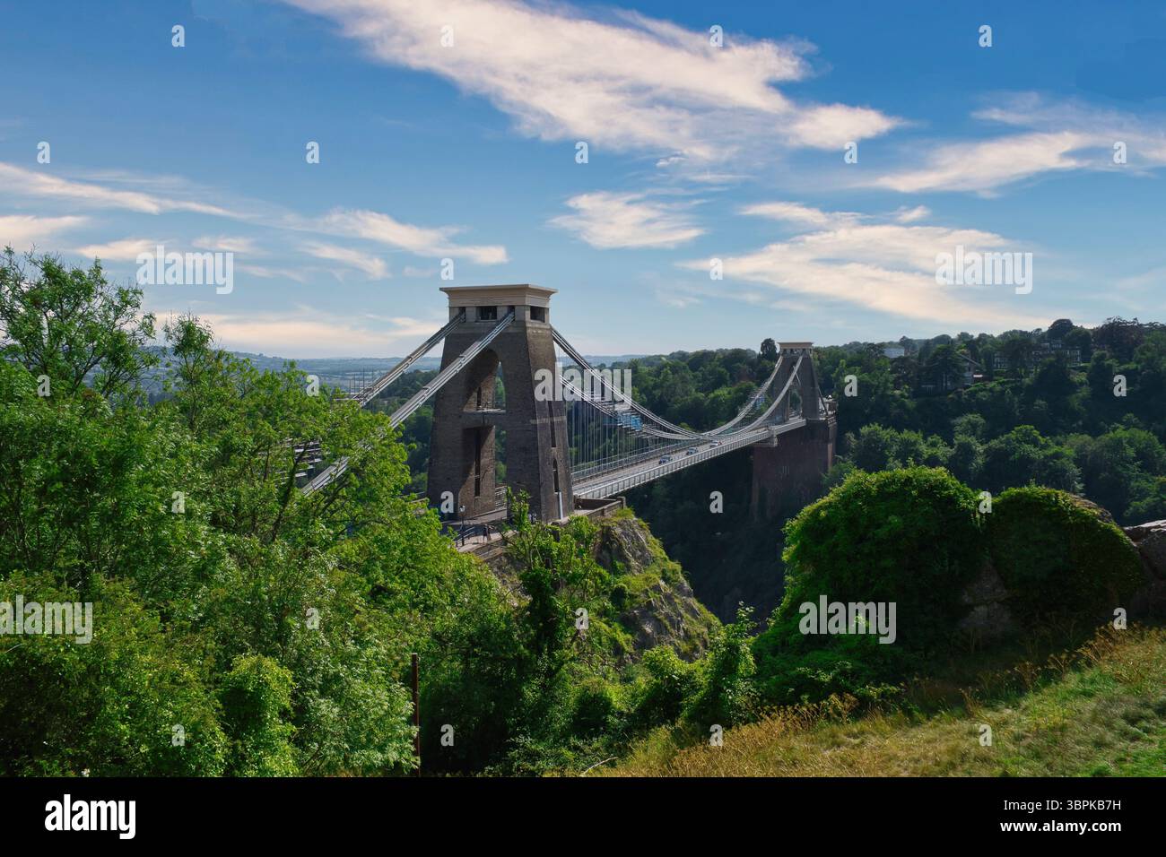 Le pont suspendu de Clifton vu de l'Observatoire de Clifton à Bristol Banque D'Images