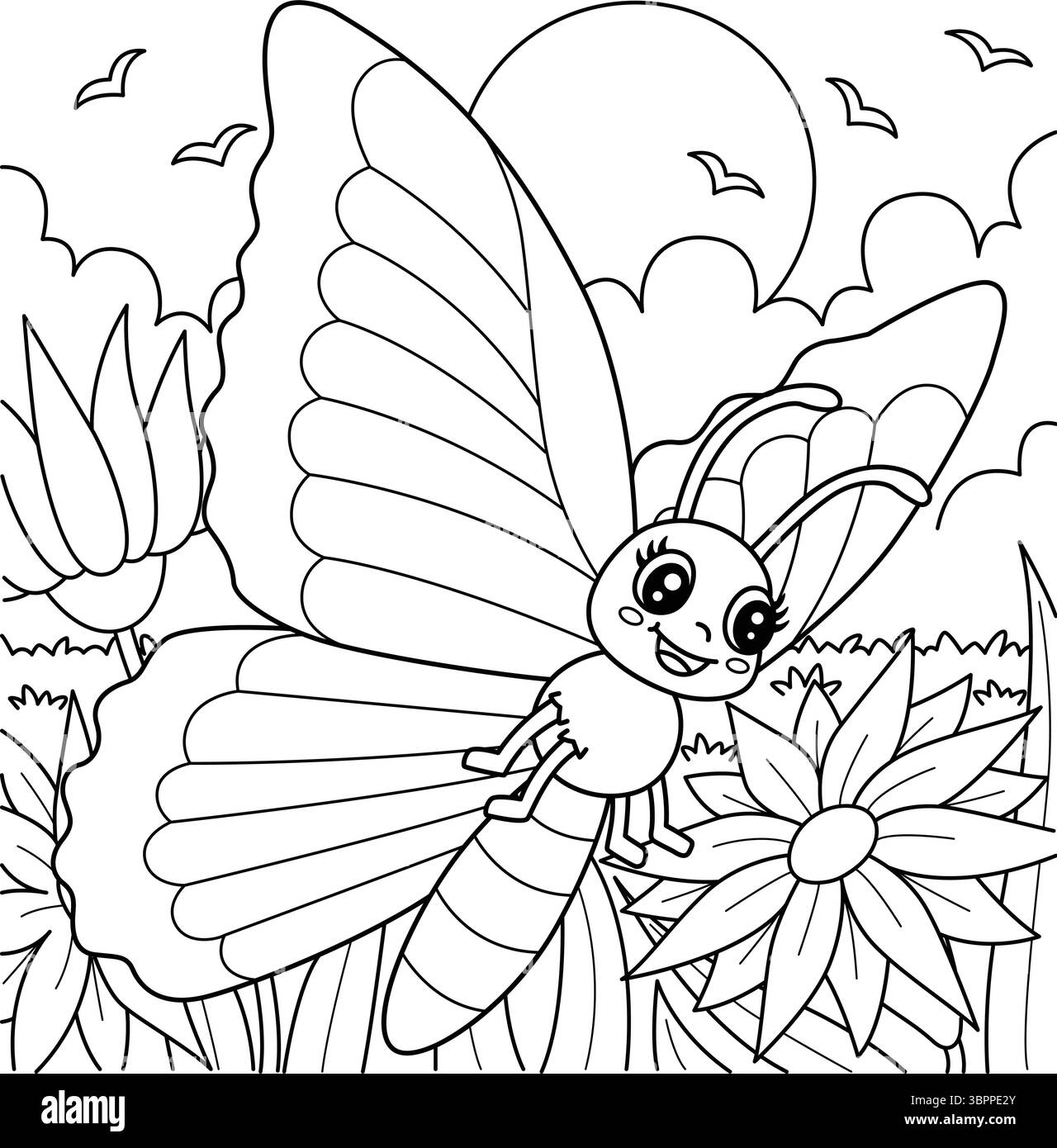 Couleur animal papillon Morpho bleu insecte Illustration de Vecteur