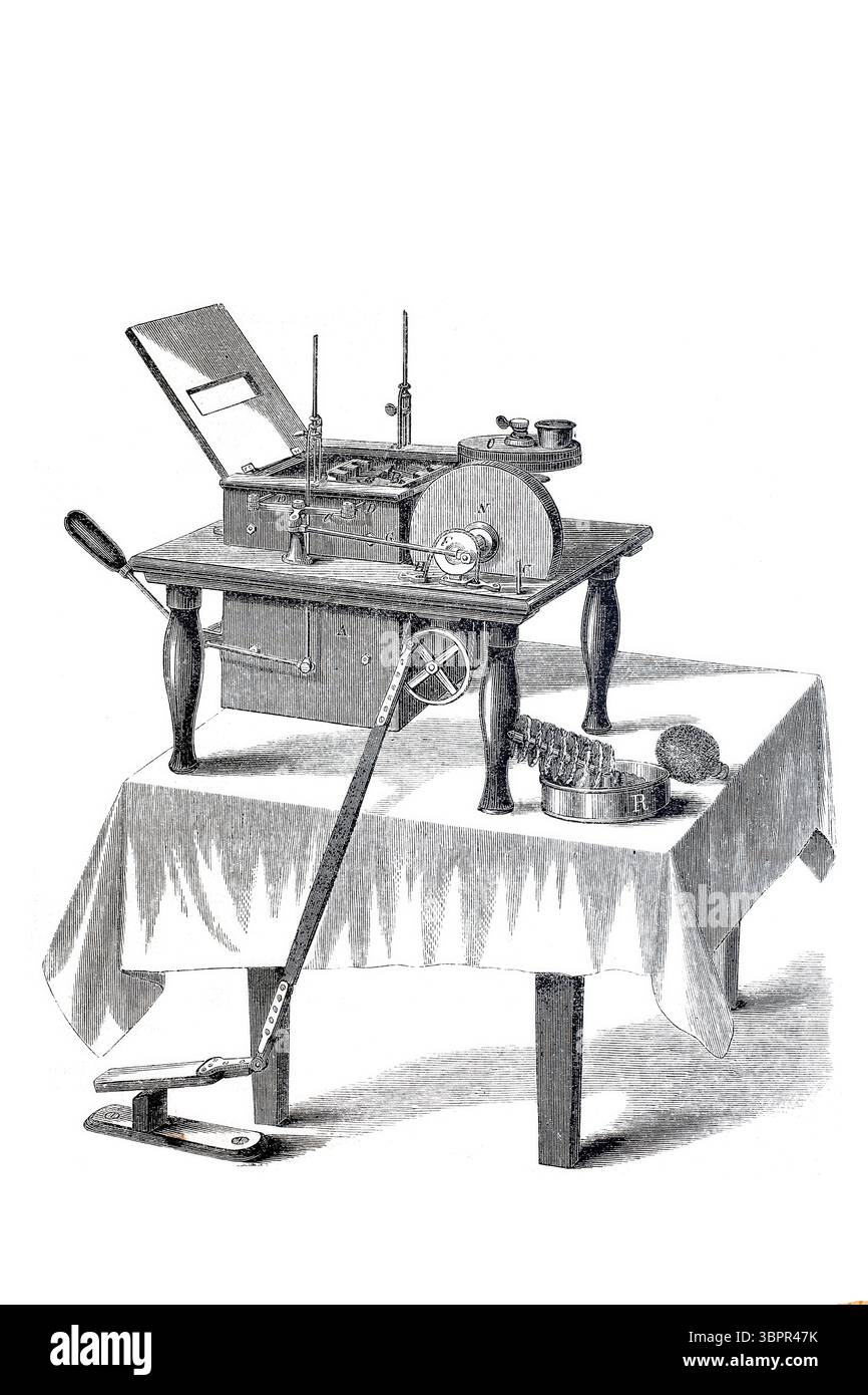 Lave-linge et nettoyeurs de couteaux, après Bristol (Detroit), historique, amélioration numérique de la reproduction d'un original vers 1860 Banque D'Images