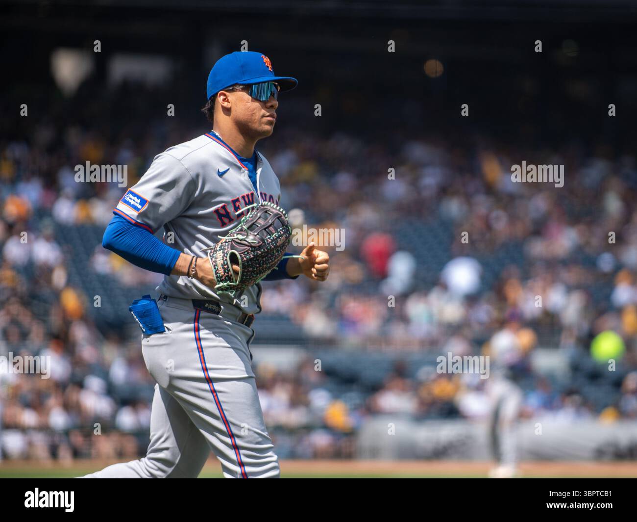 PITTSBURGH, PA - JUIN 29 : New York mets Outfield Juan pendant un match au parc PNC (photo de Dan Squicciarini) Banque D'Images