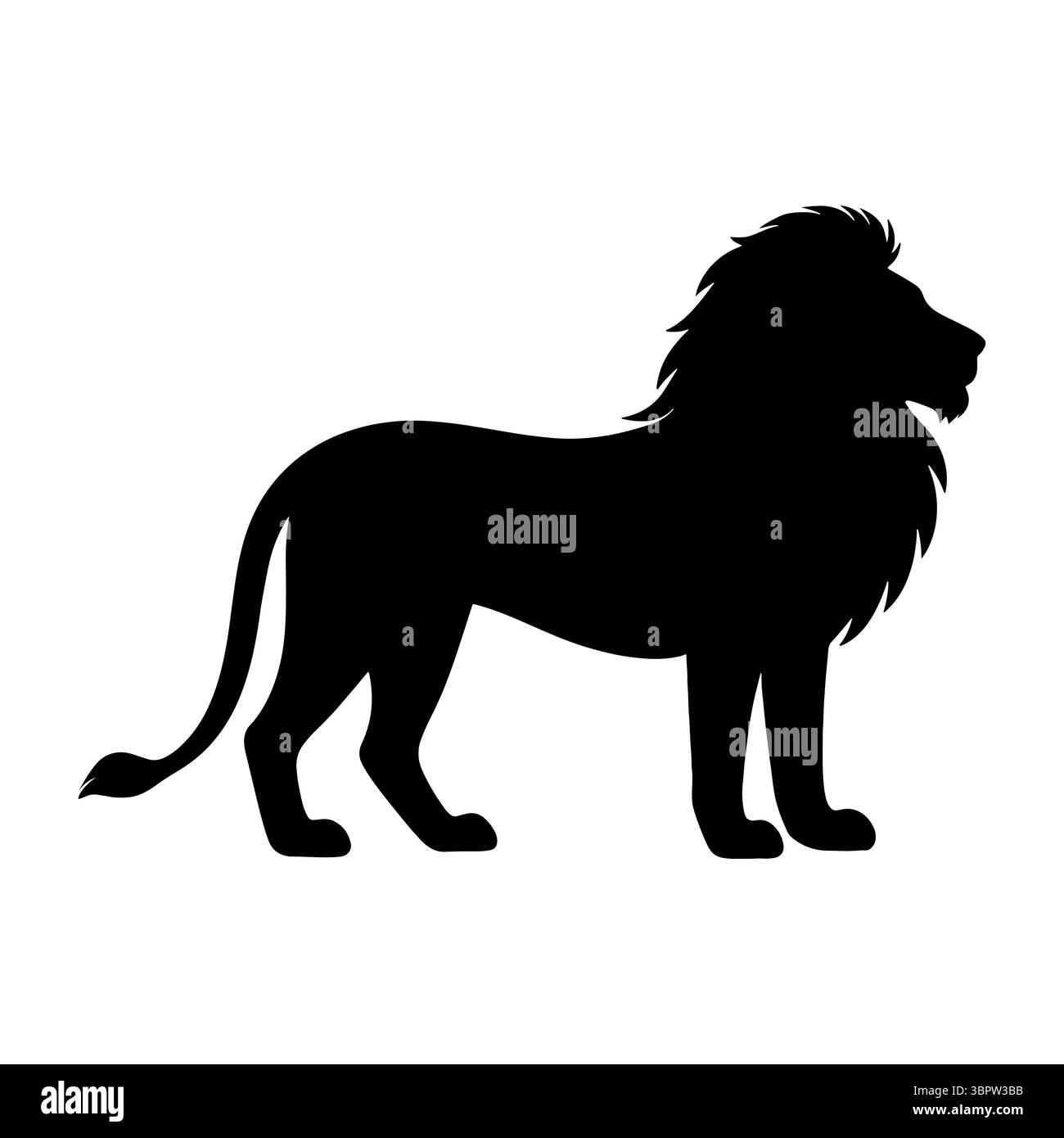 Silhouette de lion debout position calme Illustration de Vecteur Silhouette de lion debout position calme Illustration de Vecteur