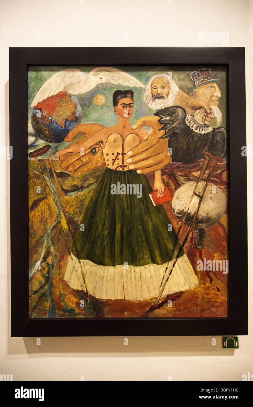 Amérique centrale Mexique Mexico Coyoacán Musée Frida Kahlo la casa Azul Autoportrait Banque D'Images