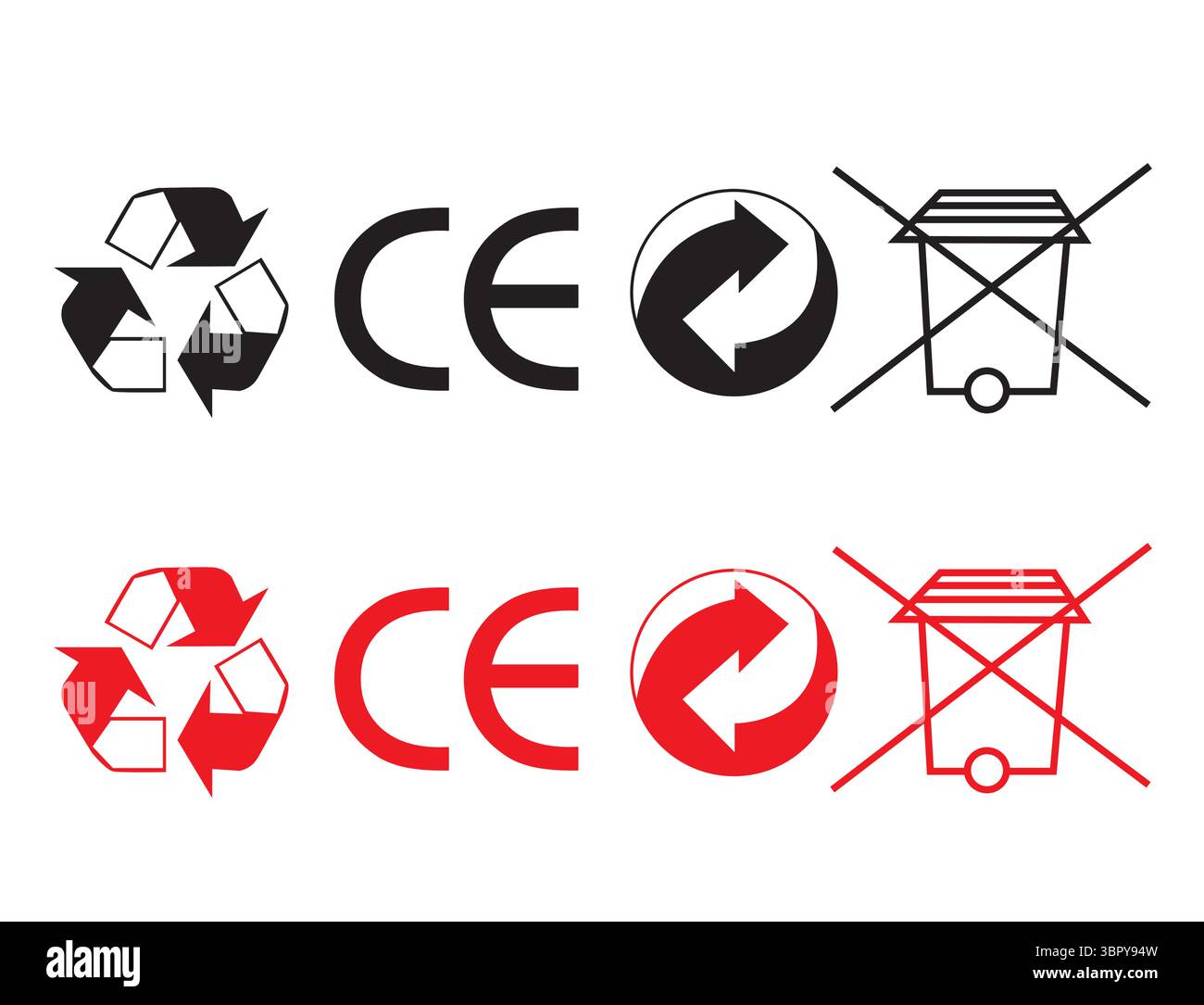 Icône de recyclage verte – illustration vectorielle de concept écologique et de durabilité Illustration de Vecteur