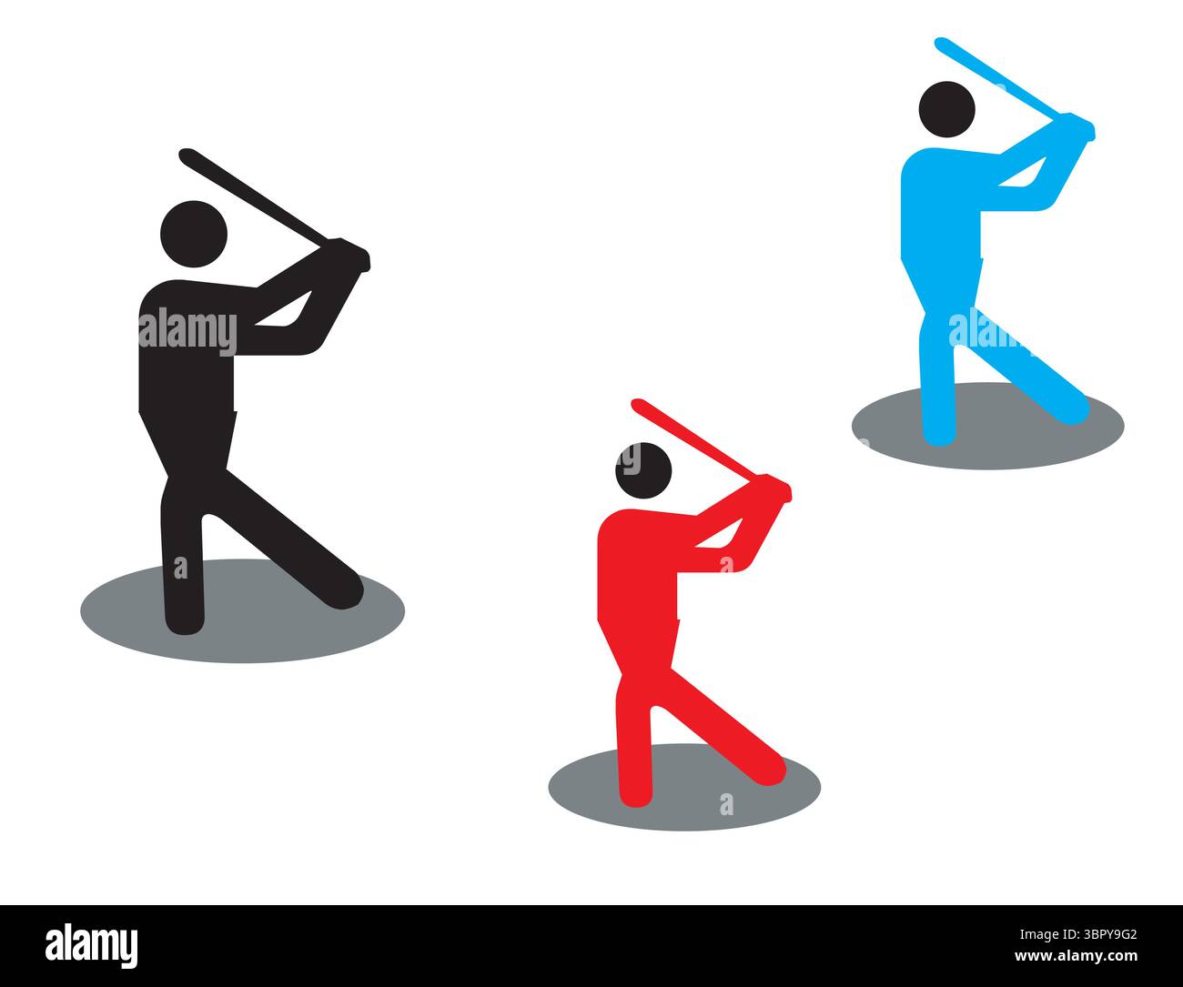 Dessin au trait de conception vectorielle d'icône de golf Illustration de Vecteur