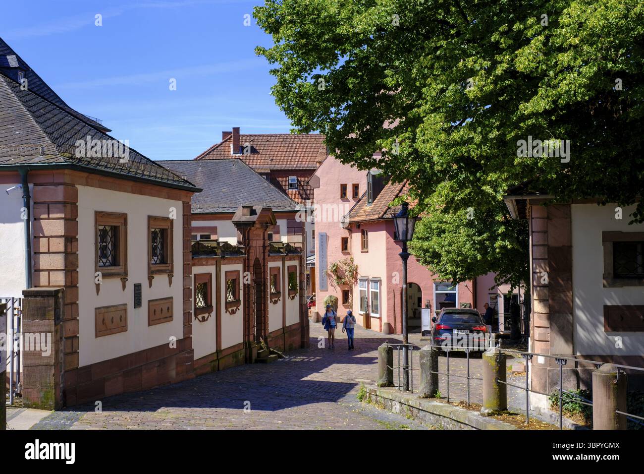 Stiftsgasse, Aschaffenburg am main, basse-Franconie, Franconie, Allemagne Banque D'Images