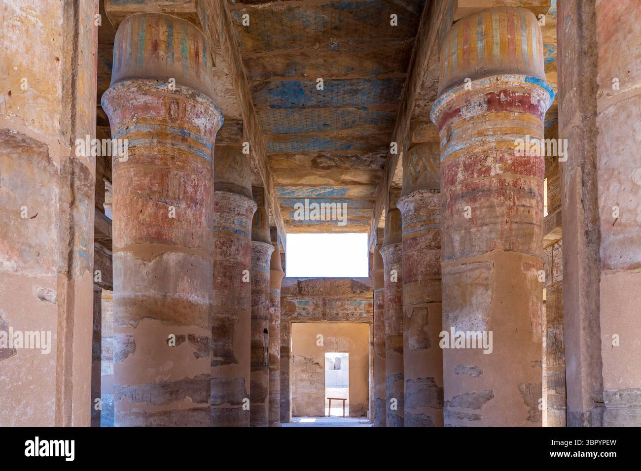 Le menu AKH ou le « jardin botanique » du complexe du temple Thutmose III. Karnak, Louxor Banque D'Images