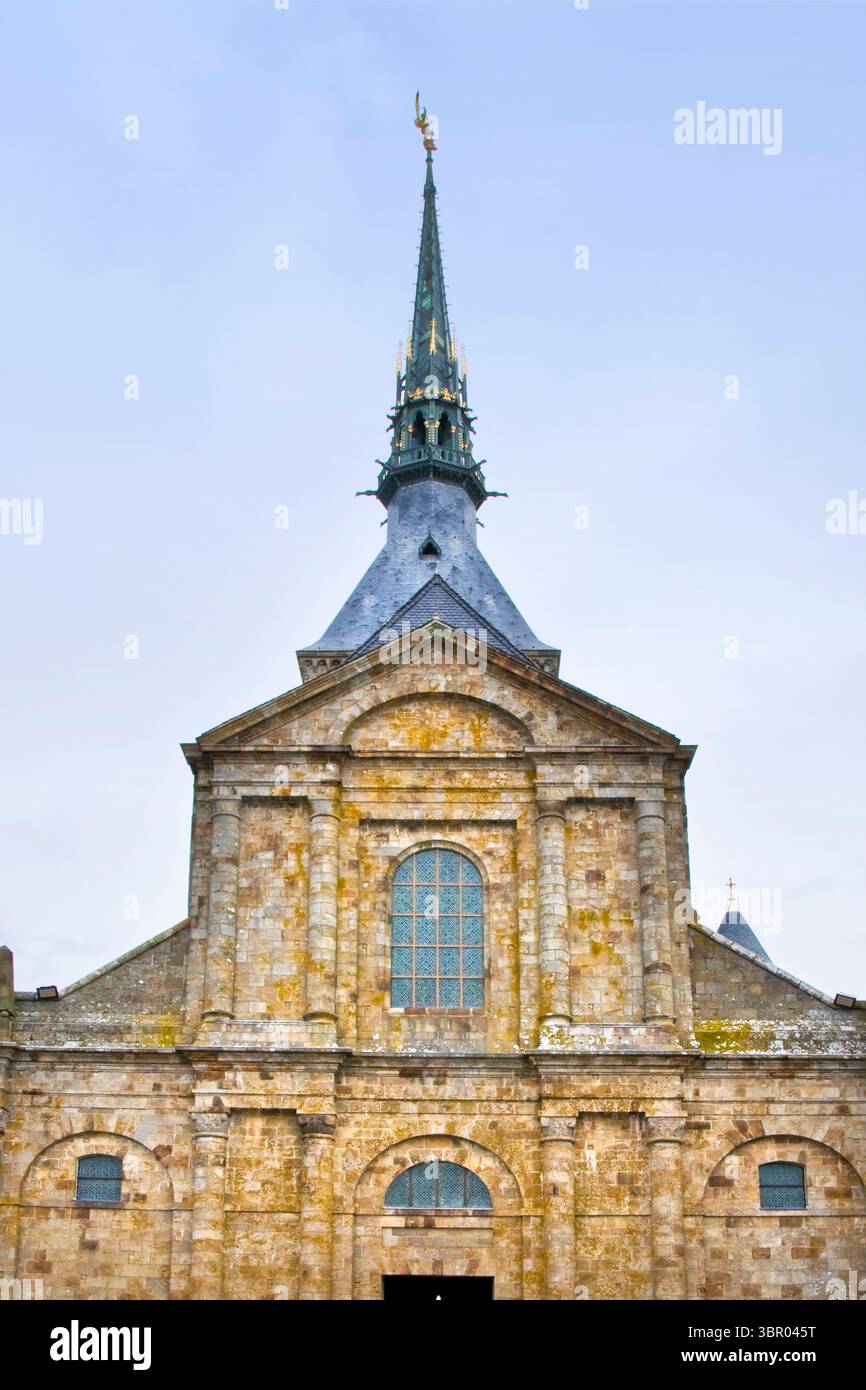 France. Normandie. Mont Saint Michel. Abbaye du Mont Saint Michel Banque D'Images