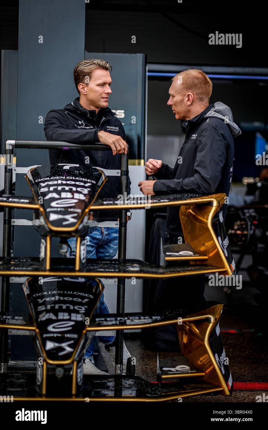 Berlin, Allemagne. 10 juillet 2025. Lors de l'ePrix de Berlin, 13e et 15e manche du Championnat du monde ABB FIA de formule E 2024-25, sur le Tempelhof Airport Street circuit du 11 au 13 juillet 2025 à Berlin, Allemagne - photo Paulo Maria/DPPI crédit : DPPI Media/Alamy Live News Banque D'Images