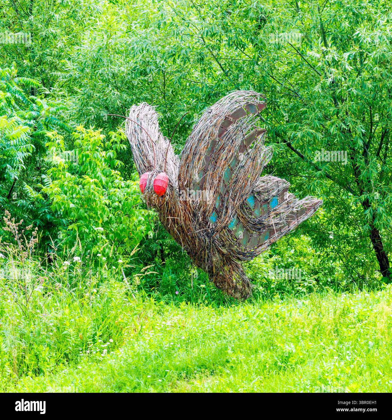 Dragonfly Topiary - vues flottantes Banque D'Images