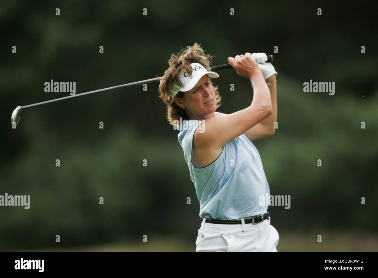 Rosie Jones 040801/Sunningdale (Old course) GC, Surrey, UK/photo Mark Newcombe/Weetabix Women's British Open 2004 crédit photo : Mark Newcombe / www.visionsingolf.com crédit photo : Mark Newcombe / visions in Golf le Weetabix Women's British Open 2004 s'est tenu du 29 juillet au 1er août 2004 au Sunningdale Golf Club dans le Berkshire, en Angleterre. Banque D'Images