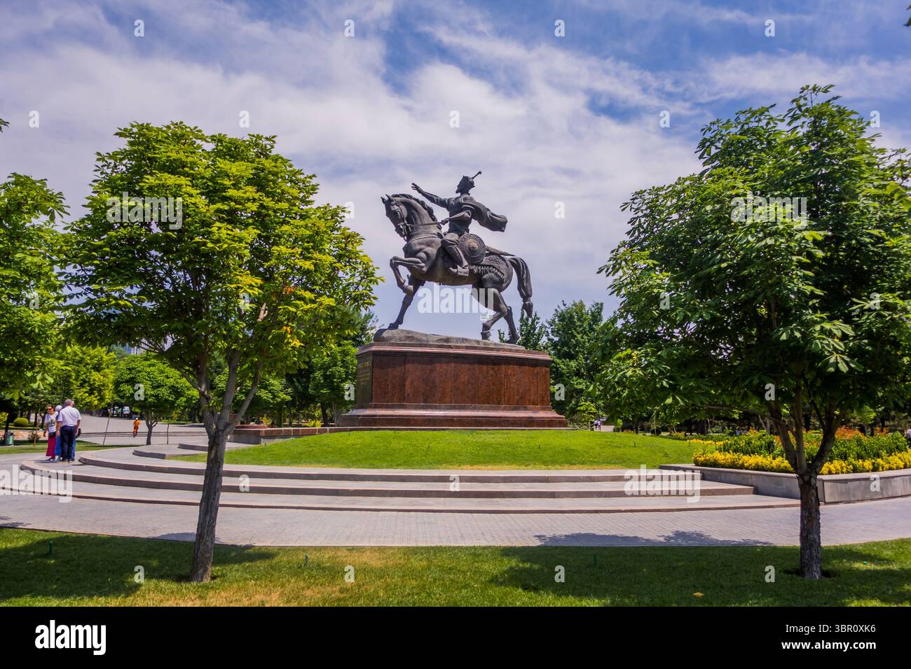 Amir Timur Square à Tachkent, Ouzbékistan Banque D'Images