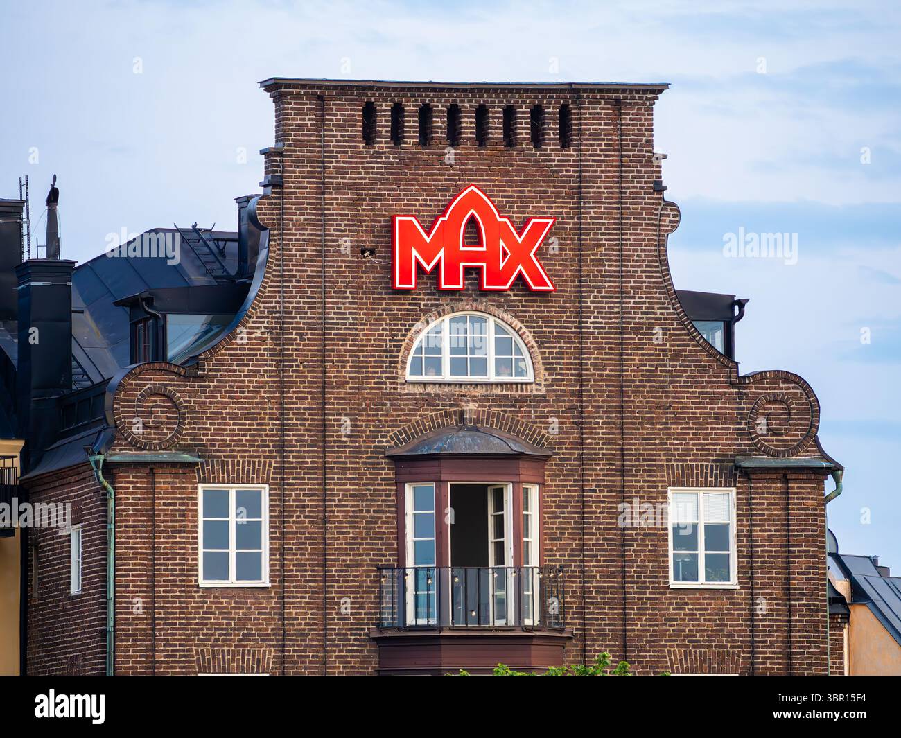 Stockholm, Suède - 4 juin 2025 : MAX Burgers, l'une des chaînes de restauration rapide les plus populaires et les plus populaires de Swedens. Banque D'Images