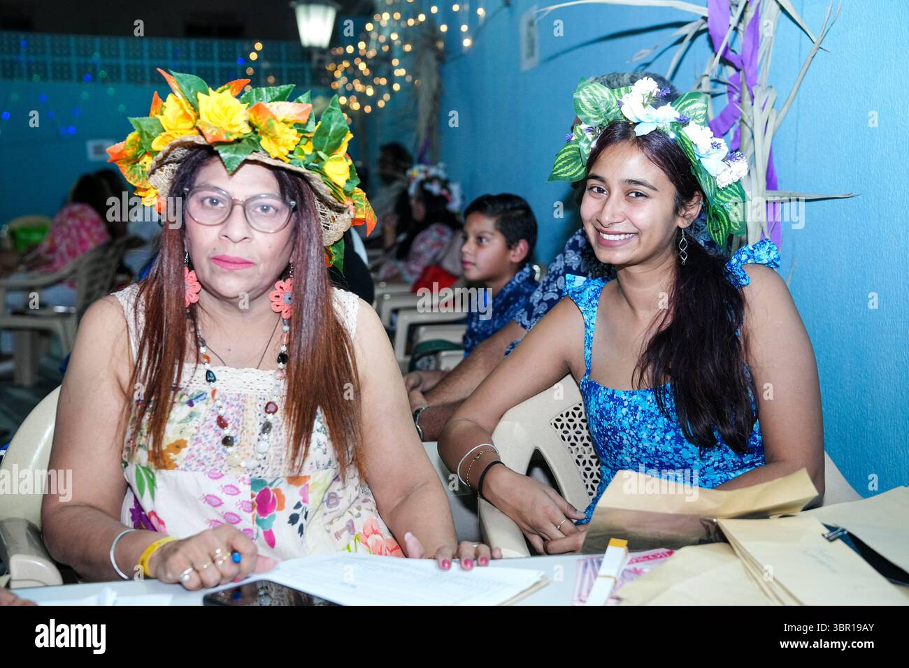 Les Goans célèbrent le festival São João au Qatar Banque D'Images