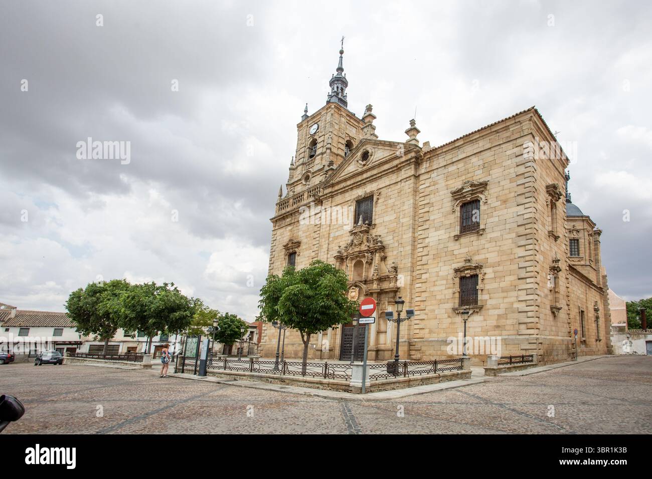 L'église de Santo Tomás le Apóstol, située à Orgaz, une municipalité dans la province de Tolède, Castille-la Manche, Espagne. Banque D'Images