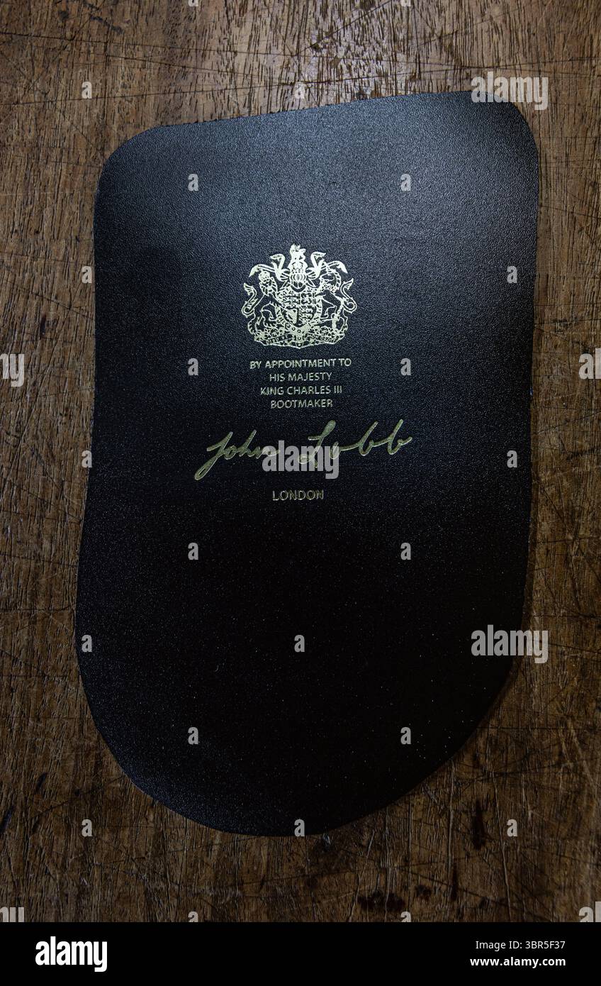 John Lobb chaussures sur mesure par rendez-vous à sa majesté le roi Banque D'Images