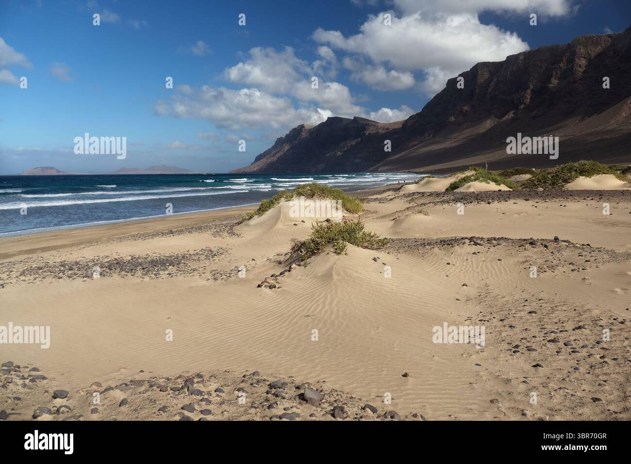 Plage de Famara, Lanzarote Banque D'Images