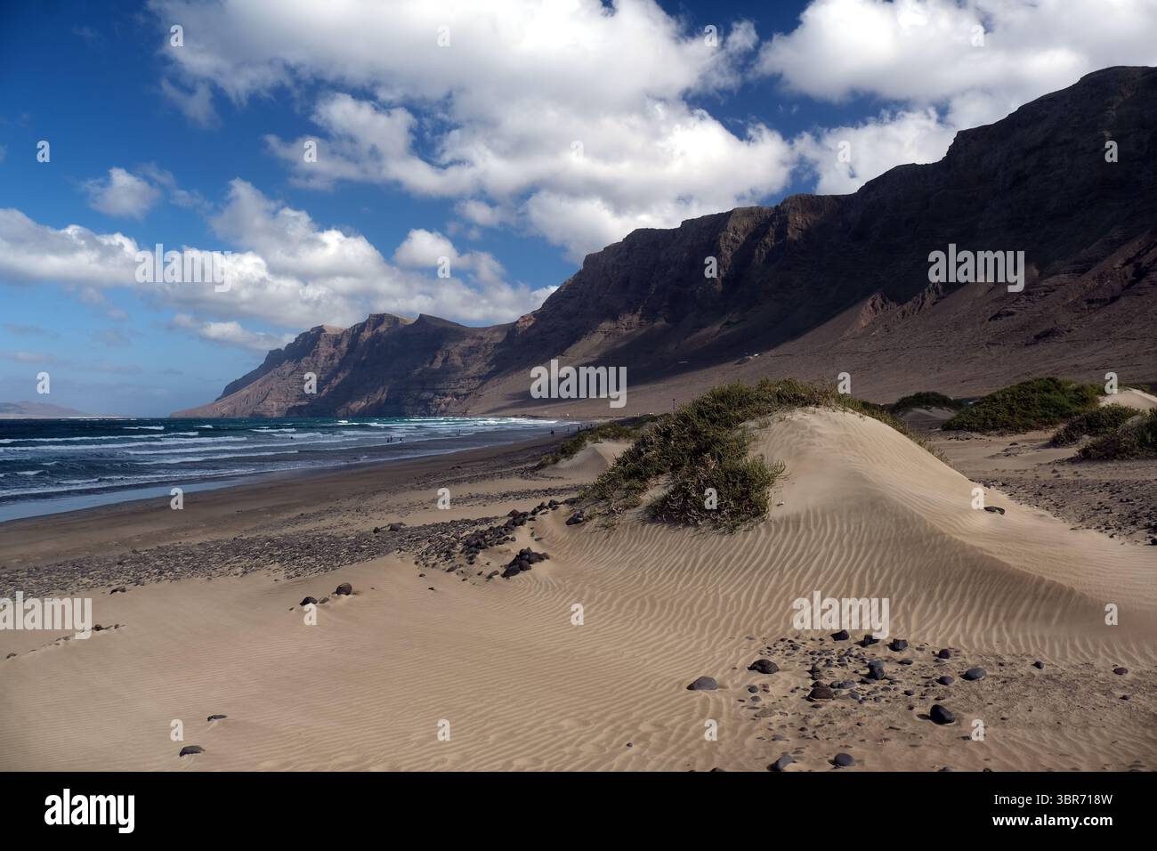 Plage de Famara, Lanzarote Banque D'Images