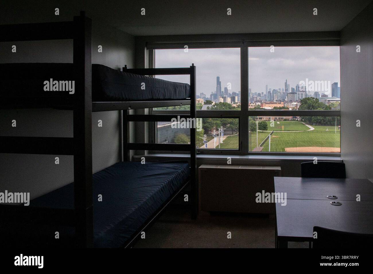 10 août 2020, Chicago, il, États-Unis : un dortoir au Kacek Hall sur Augusst 10, 2020, sur le campus de l'Illinois Institute of Technology à Chicago. (Crédit image : © TNS via ZUMA Wire) Banque D'Images