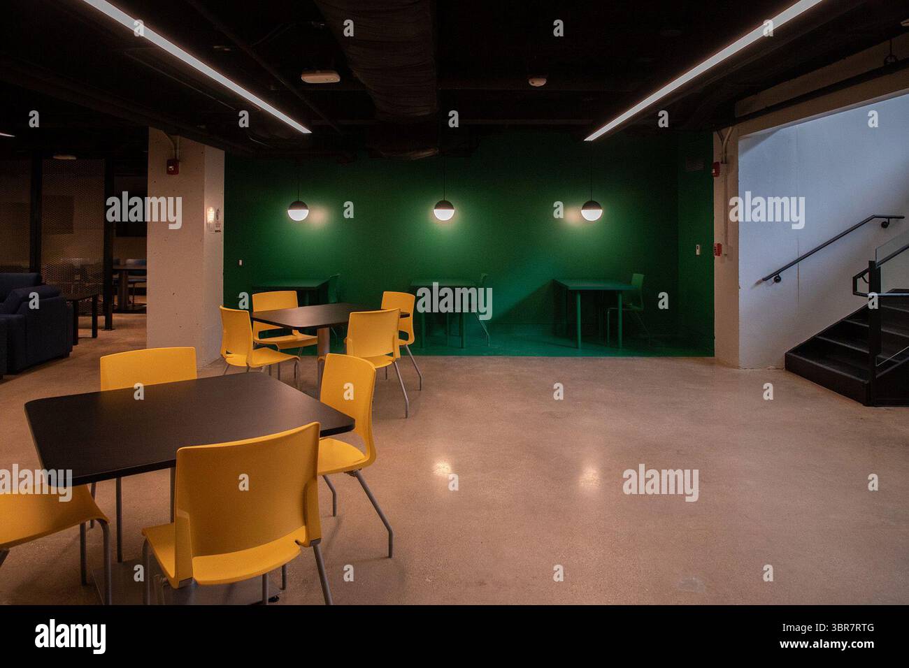 10 août 2020, Chicago, il, États-Unis : un salon de niveau inférieur le 10 août 2020, dans le Kacek Hall rénové sur le campus de l'Illinois Institute of Technology à Chicago. (Crédit image : © TNS via ZUMA Wire) Banque D'Images