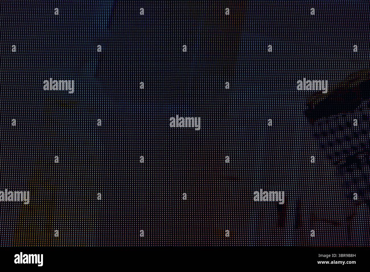 Problèmes d'écran - interférences de télévision numérique et analogique ou de moniteur Banque D'Images