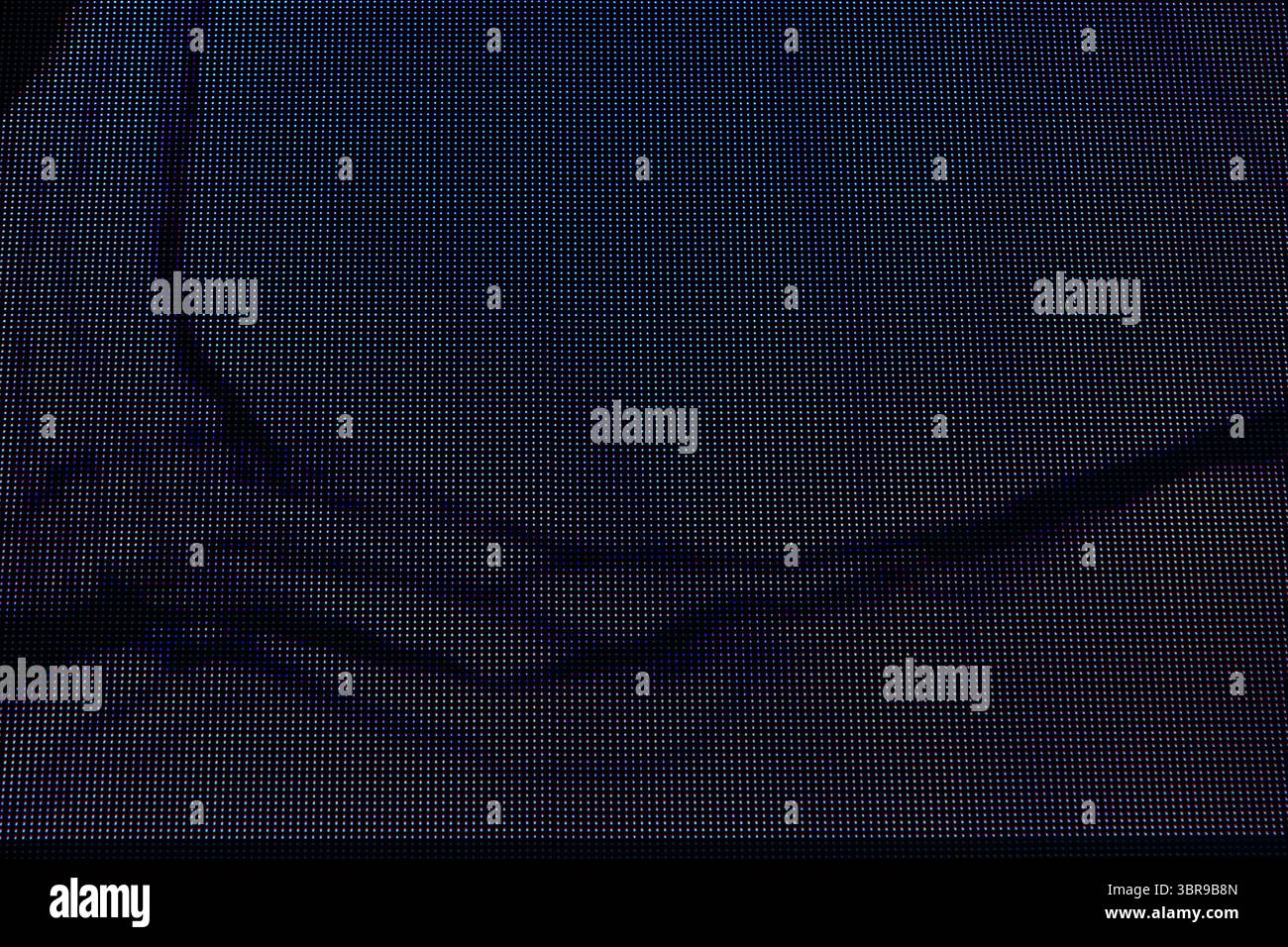 Problèmes d'écran - interférences de télévision numérique et analogique ou de moniteur Banque D'Images