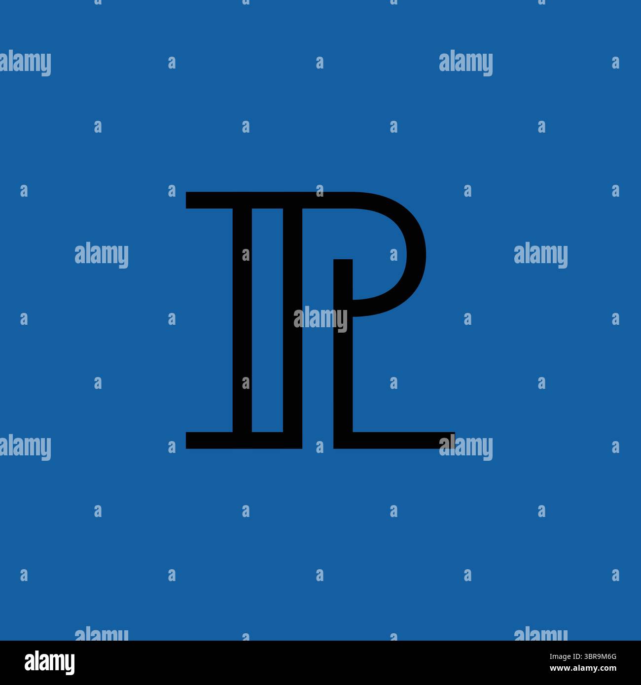 Logo initial PL lettre LUXURY. Vecteur de conception de logo de monogramme LP ou PL lettre de luxe Illustration de Vecteur