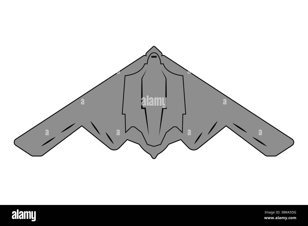 silhouette de l'illustration vectorielle de concept d'avion de bombardier moderne isoaltée sur fond blanc Illustration de Vecteur