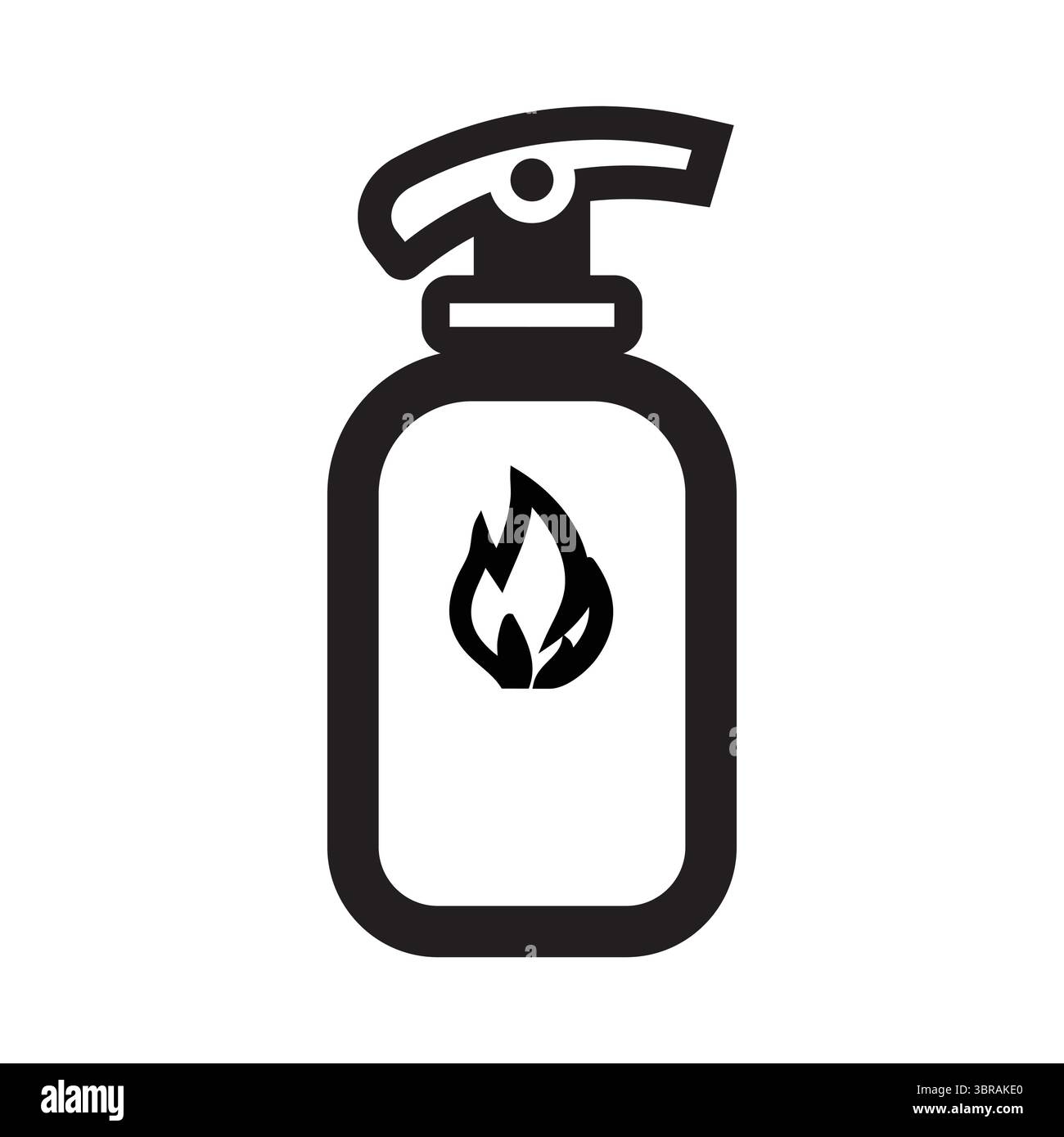 Cette image présente une icône d'extincteur, symbolisant les mesures de sécurité essentielles pour la préparation aux situations d'urgence et la lutte contre les incendies. Idéal pour Safety-rela Illustration de Vecteur